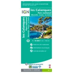 Carte IGN Les Calanques De Marseille à Cassis