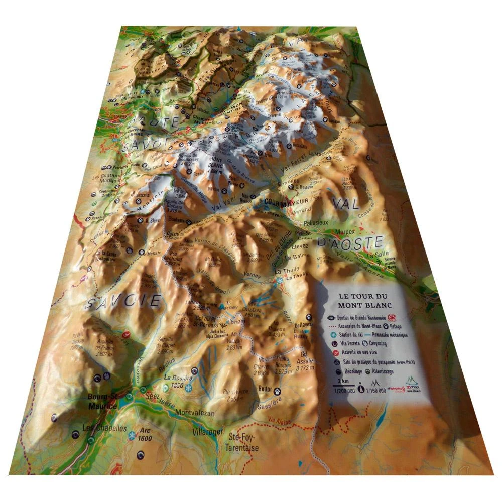 Carte 3D 3DMAP Le Tour Du Mont-Blanc 3 Carte 3D 3DMAP Le Tour Du Mont-Blanc