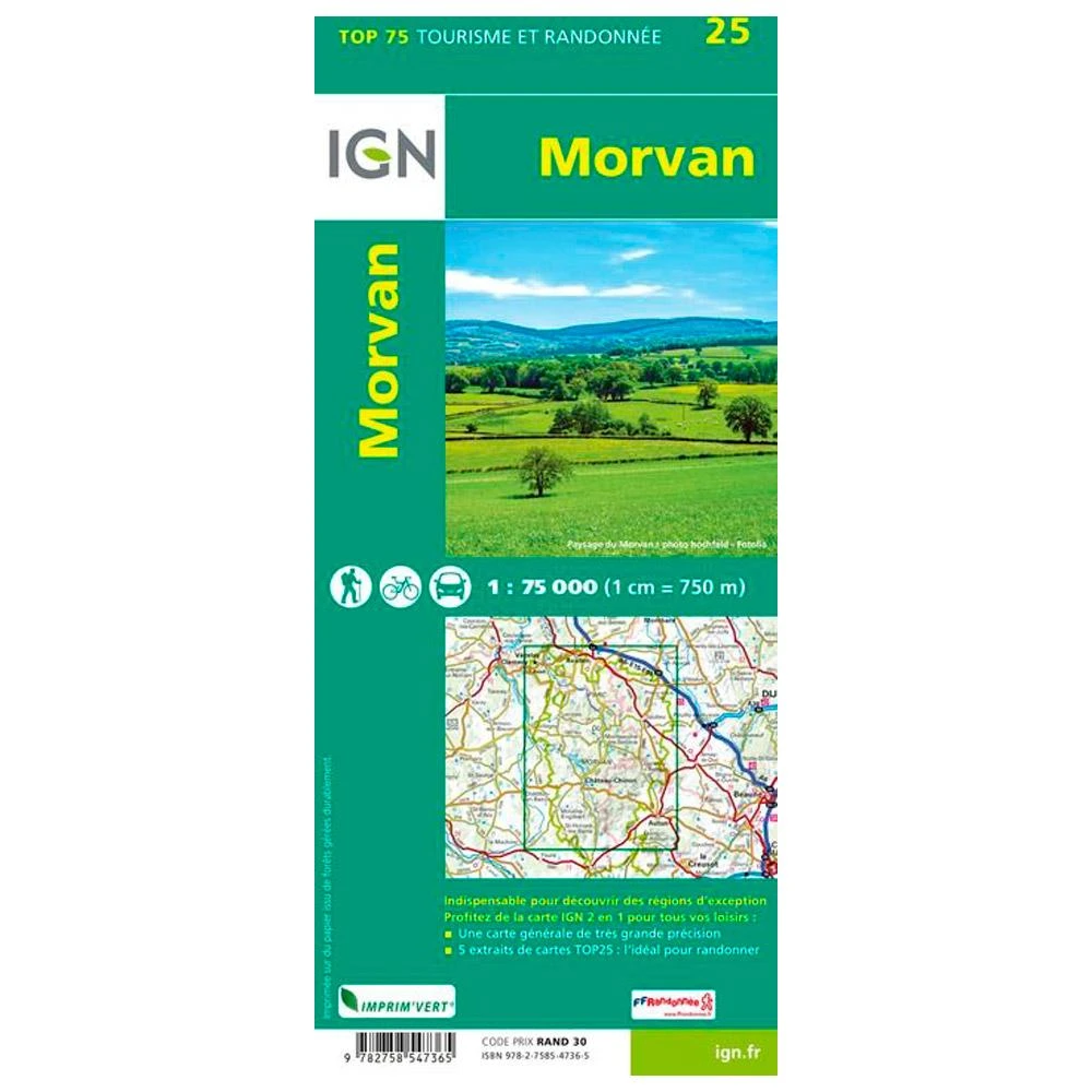 Carte IGN Morvan 4 Carte IGN Morvan – Image 2