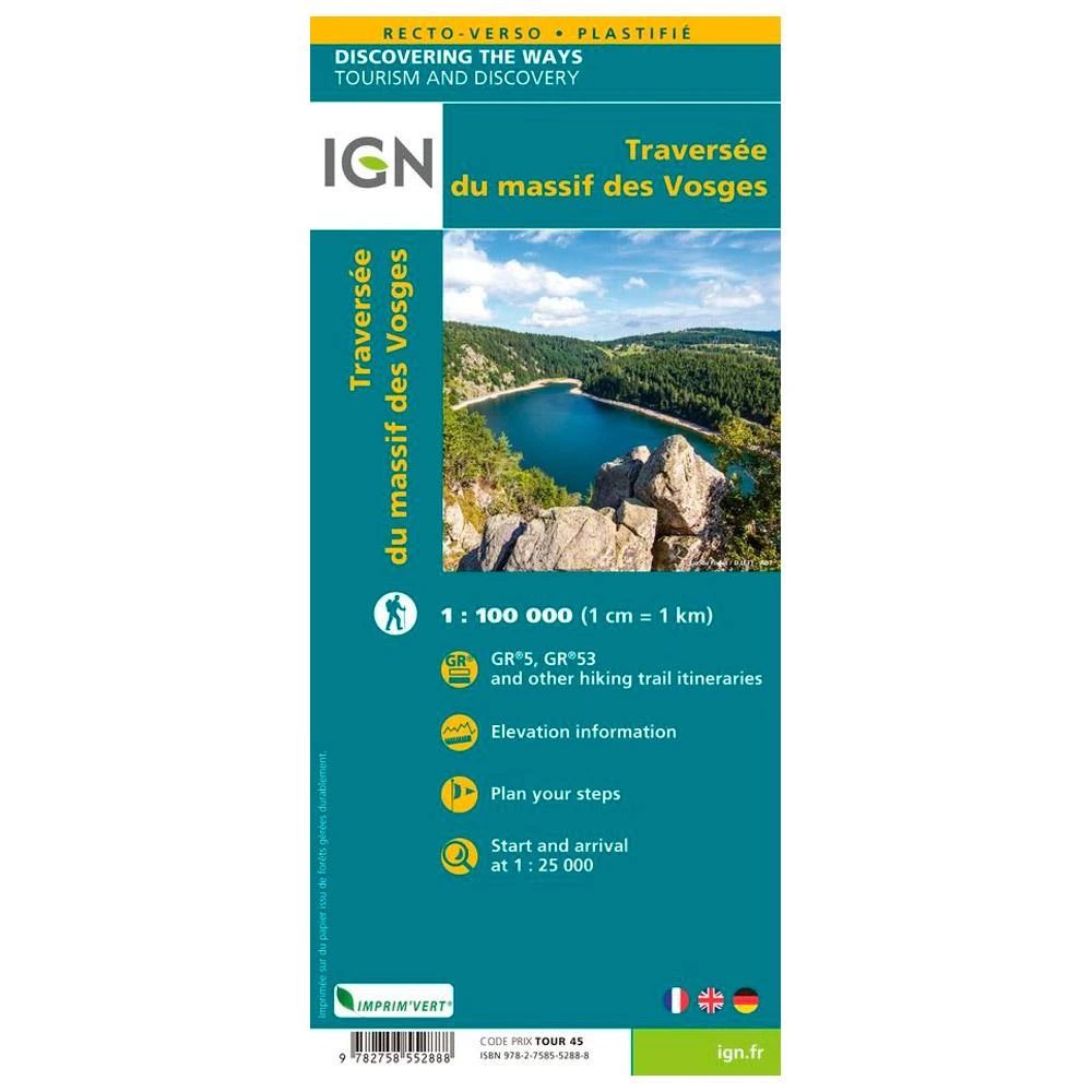 Carte IGN La Traversée Des Vosges 4 Carte IGN La Traversée Des Vosges – Image 2