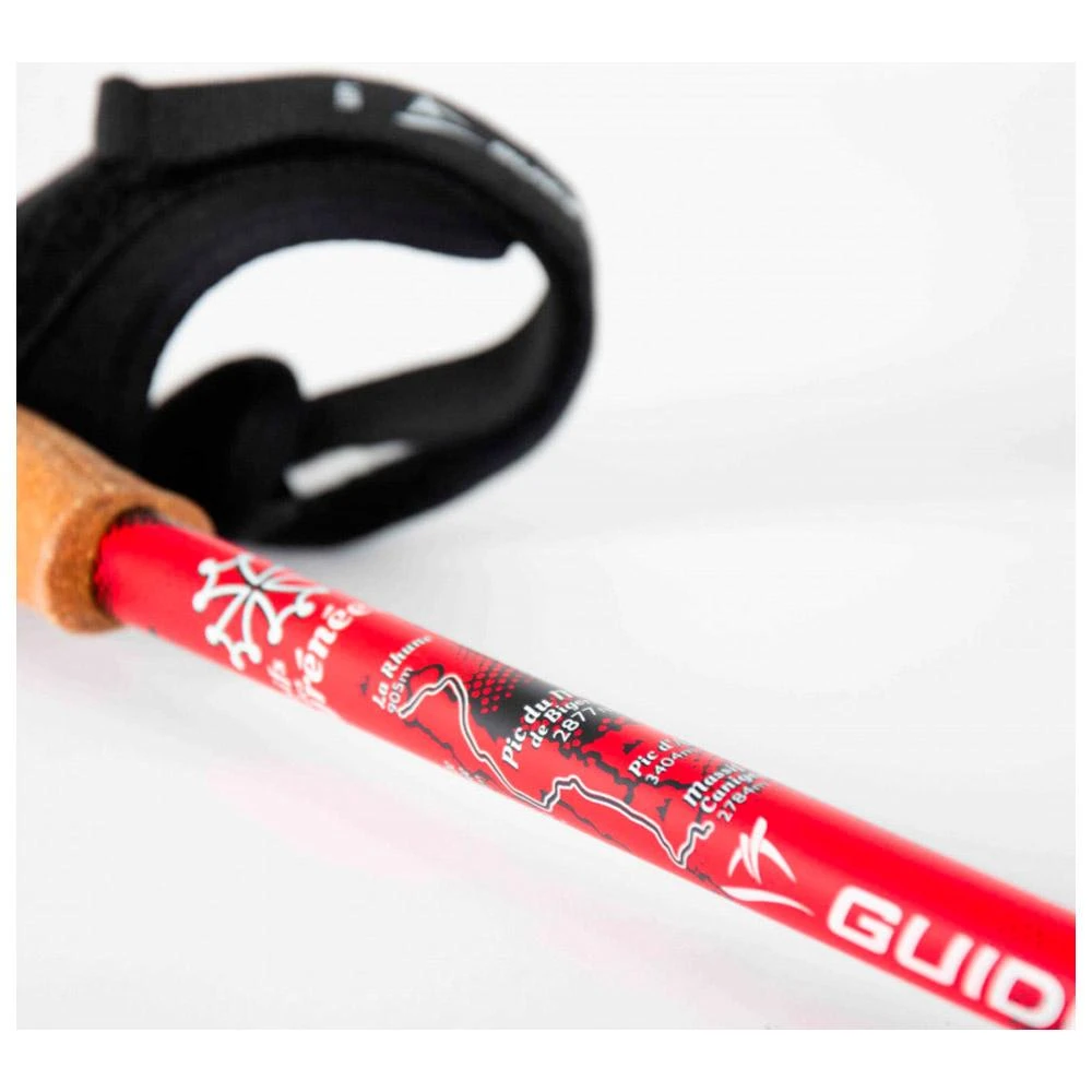 Bâton Guidetti Région Massif Des Pyrénées Noir Rouge 8 Bâton Guidetti Région Massif Des Pyrénées Noir Rouge – Image 6