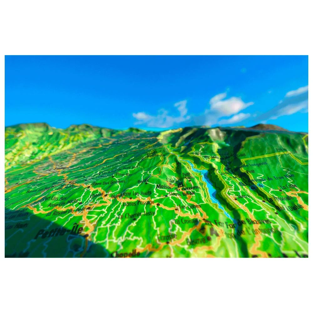 Carte 3D 3DMAP La Réunion 5 Carte 3D 3DMAP La Réunion – Image 3