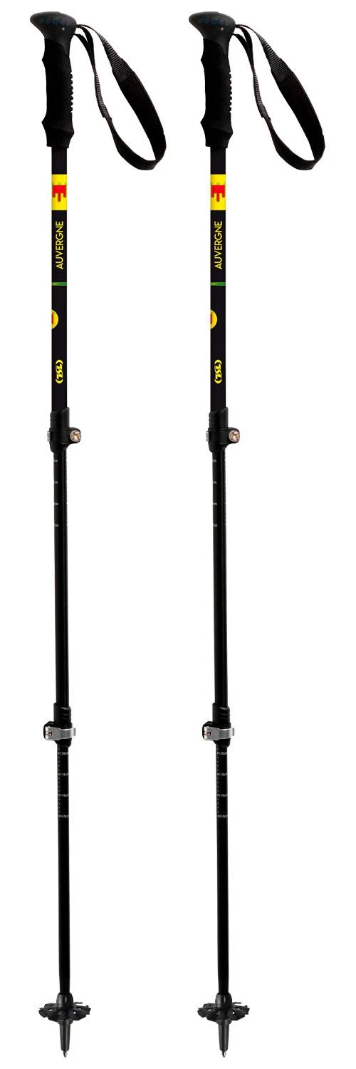 Bâton TSL Country Alu 3 Light Auvergne 63-135Cm Black Yellow 3 Bâton TSL Country Alu 3 Light Auvergne 63-135Cm Black Yellow