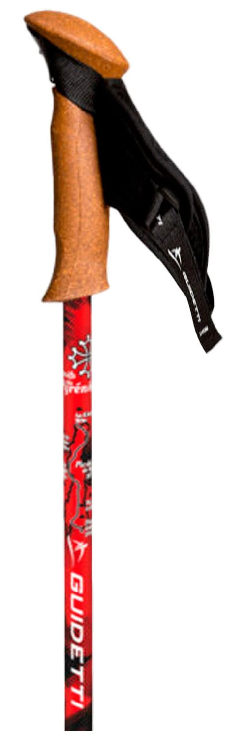 Bâton Guidetti Région Massif Des Pyrénées Noir Rouge 4 Bâton Guidetti Région Massif Des Pyrénées Noir Rouge – Image 2