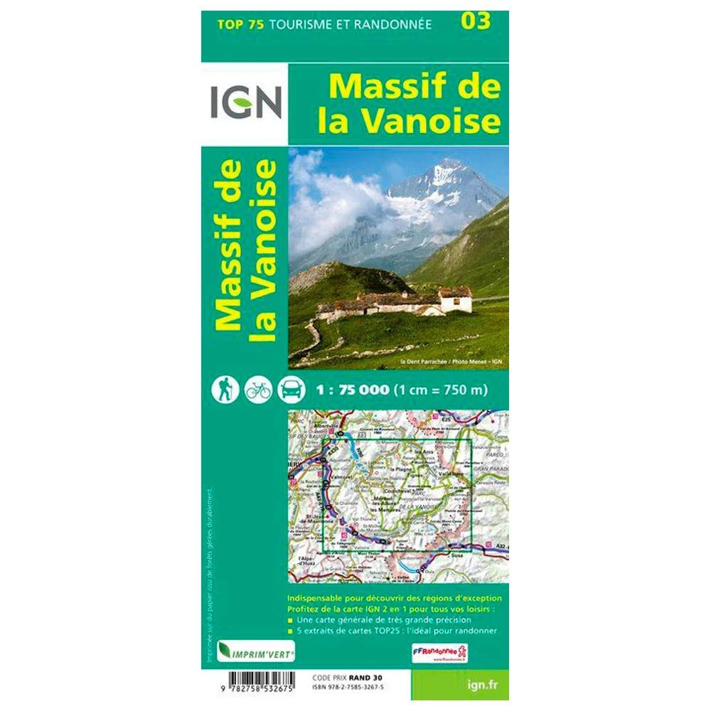 Carte IGN Massif De La Vanoise 4 Carte IGN Massif De La Vanoise – Image 2