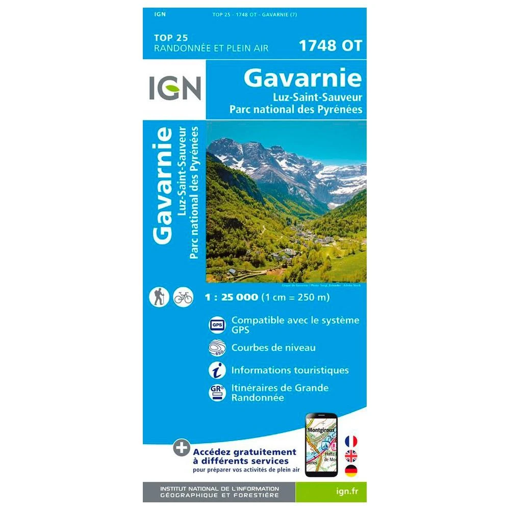 Carte IGN 1748OT Gavarnie, Luz-Saint-Sauveur, Parc National Des Pyrénées 3 Carte IGN 1748OT Gavarnie, Luz-Saint-Sauveur, Parc National Des Pyrénées