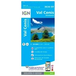 Carte IGN 3634OT Val Cenis, Charbonnel