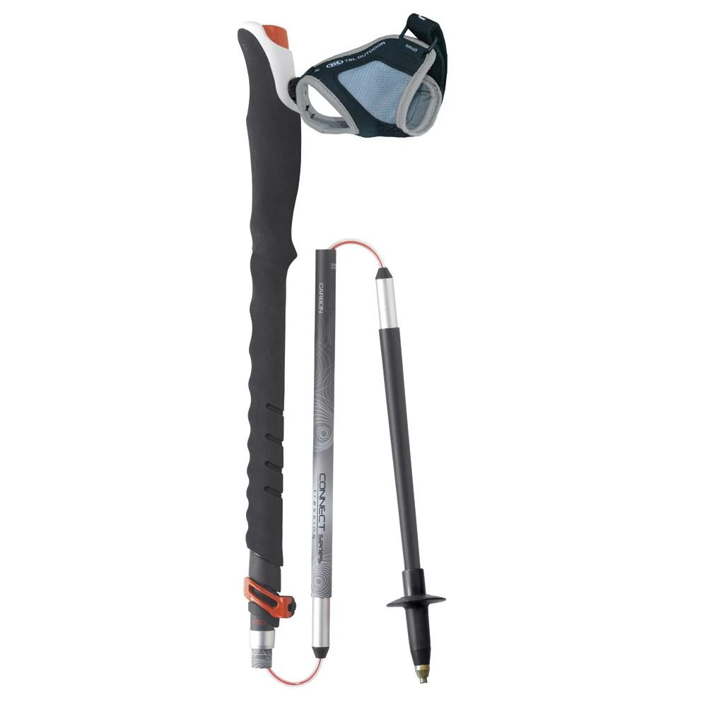 Bâton TSL Connect Carbon 5 Cross Standard Grey Orange 5 Bâton TSL Connect Carbon 5 Cross Standard Grey Orange – Image 3