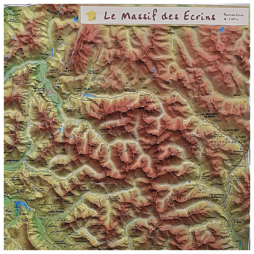 Carte 3D Geo Relief Le Massif Des Ecrins 4 Carte 3D Geo Relief Le Massif Des Ecrins – Image 2