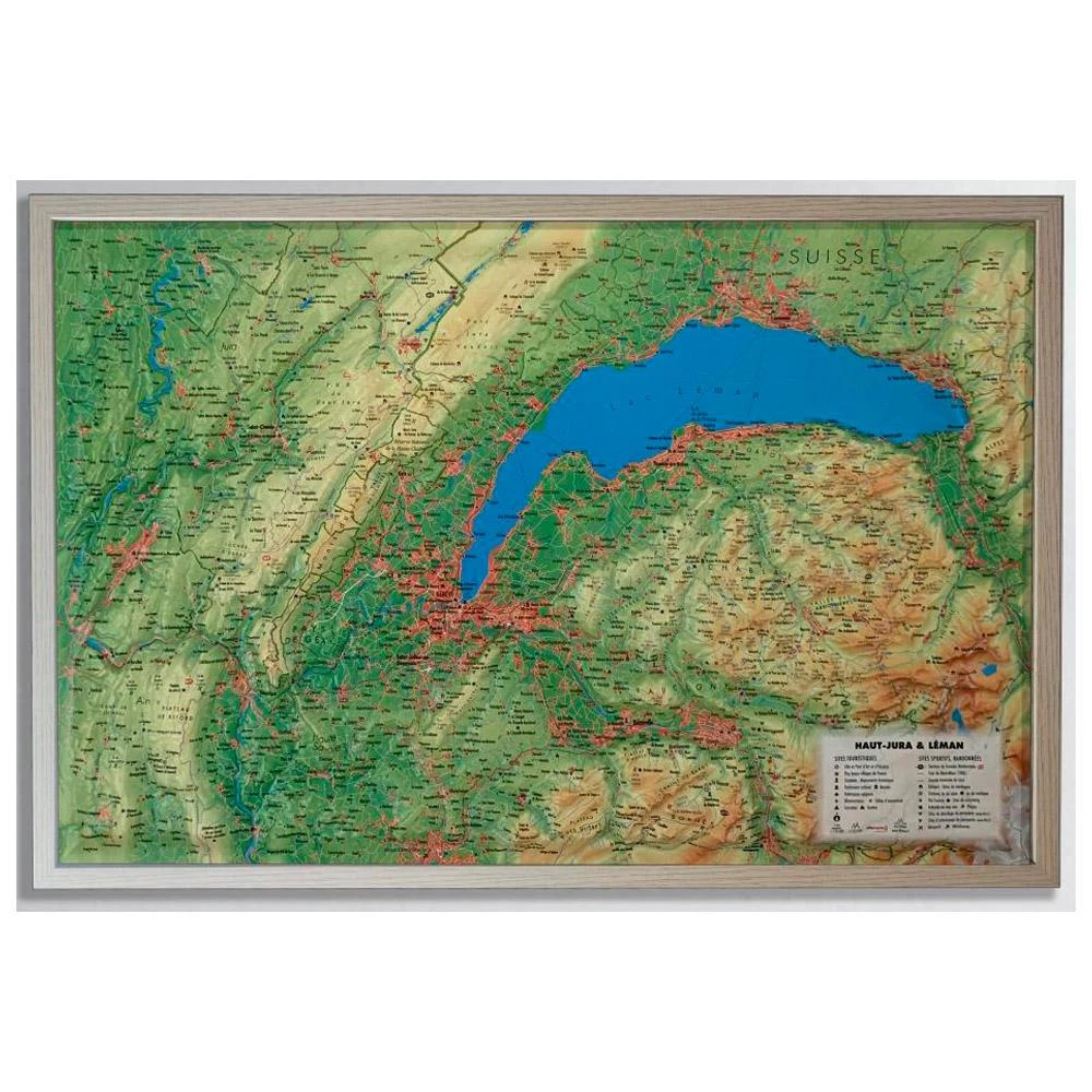 Carte 3D 3DMAP Jura & Léman 4 Carte 3D 3DMAP Jura & Léman – Image 2