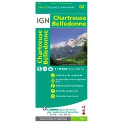 Carte IGN Chartreuse Belledonne